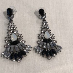 Beautiful Earrings (Black/Cubic Zirconia)